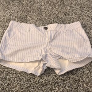 SO Women's Light Blue Striped Shorts